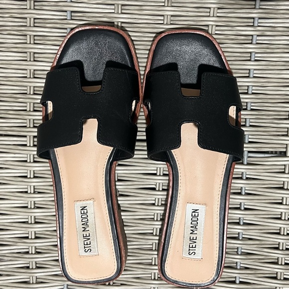 Steve Madden Shoes - Steve Madden Black Slide Sandals for Women